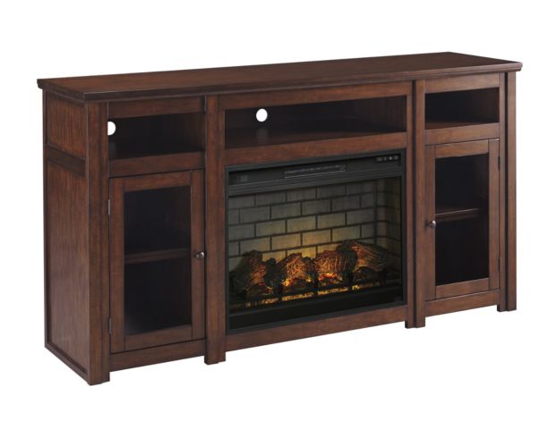 Ashley Harpan TV Stand with Infrared Fireplace large image number 1