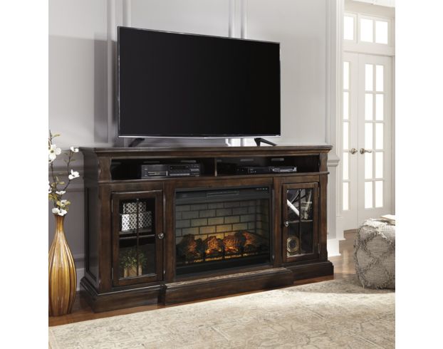 Ashley Roddinton TV Stand with Infrared Fireplace large image number 2