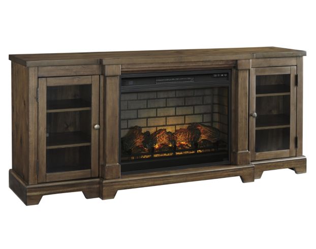 Ashley Flynnter TV Stand with Infrared Fireplace large image number 1