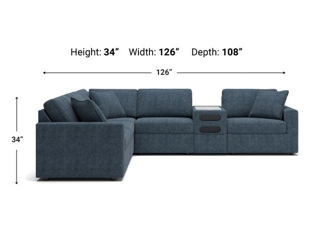 Ashley Modmax Ink 6 Piece Modular Sectional large image number 7