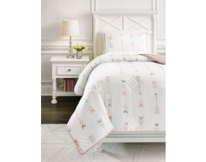 Ashley Lexann Pink 2-Piece Twin Comforter Set