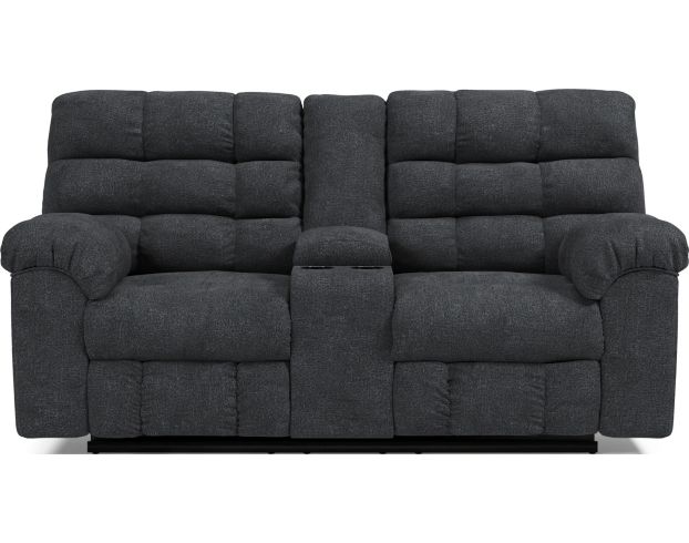 Ashley Wilhurst Reclining Loveseat with Console large image number 1