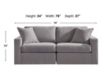 Ashley Modmax Granite 2 Piece Loveseat small image number 6