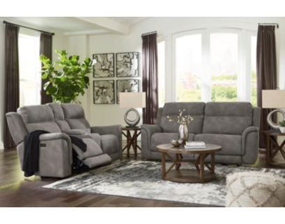 Ashley Next Generation Slate Power Loveseat