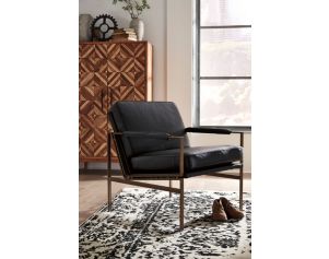 Ashley Puckman Black Leather Chair