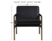 Ashley Puckman Black Leather Chair small image number 5