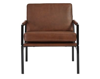 Ashley Puckman Brown Leather Chair