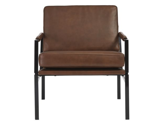 Ashley Puckman Brown Leather Chair large image number 1