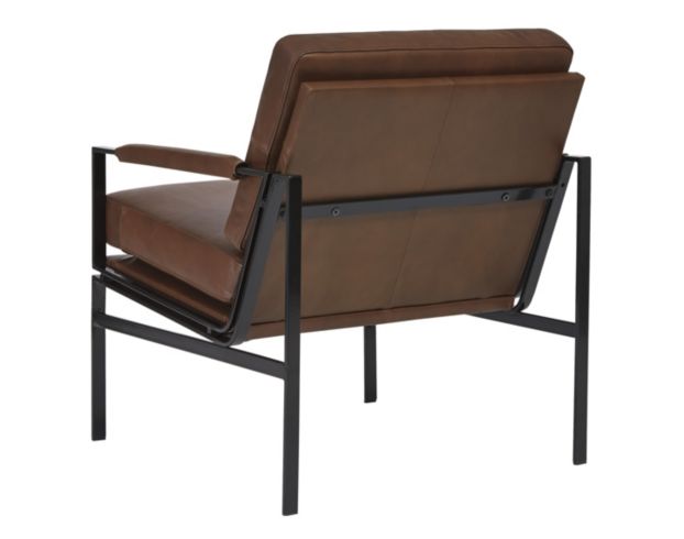 Ashley Puckman Brown Leather Chair large image number 4