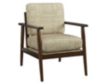 Ashley Bevyn Beige Print Accent Chair small image number 1