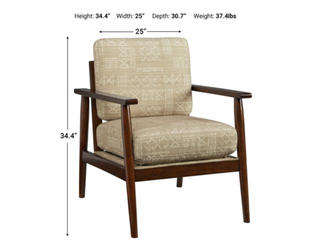 Ashley Bevyn Beige Print Accent Chair large image number 5