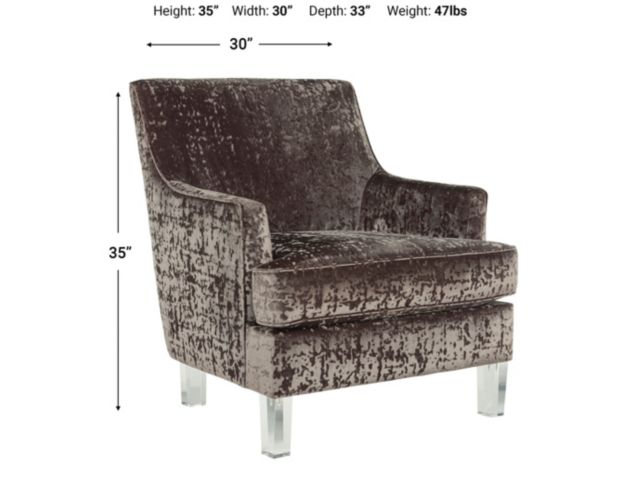 Ashley Gloriann Charcoal Accent Chair large image number 5