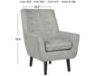Ashley Zossen Gray Accent Chair small image number 5