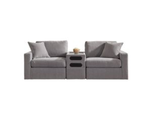 Ashley Modmax Granite 3-Piece Loveseat with Audio System