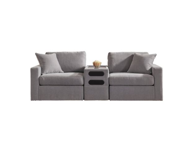 Ashley Modmax Granite 3-Piece Loveseat with Audio System large image number 1