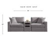 Ashley Modmax Granite 3-Piece Loveseat with Audio System small image number 9