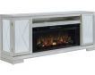 Ashley Flamory TV Stand with Log Fireplace small image number 1