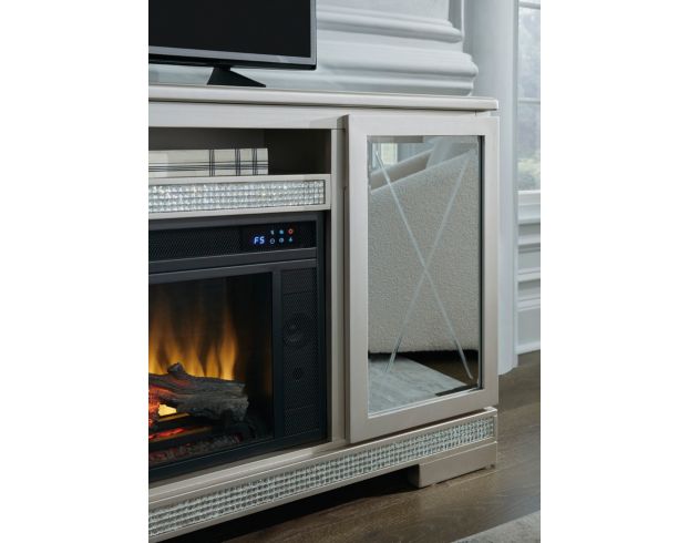 Ashley Flamory TV Stand with Log Fireplace | Homemakers