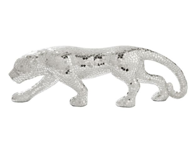 Ashley Drice Mosaic Glass Panther Sculpture large image number 1