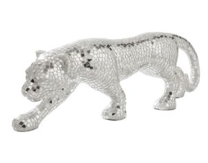 Ashley Drice Mosaic Glass Panther Sculpture