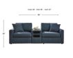 Ashley Modmax Ink 3-Piece Loveseat with Audio System small image number 7