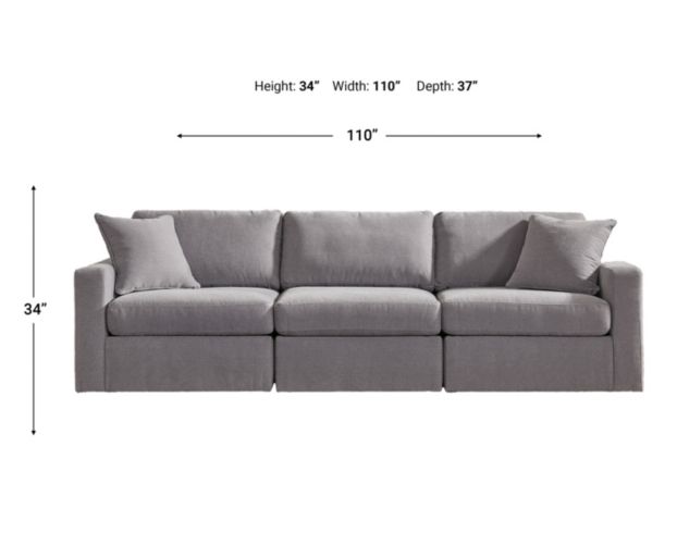 Ashley Modmax Granite 3-Piece Sofa large image number 6