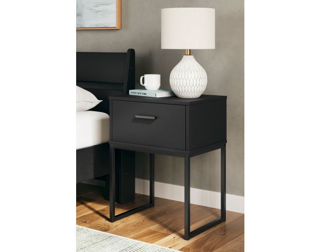 Ashley Socalle Black Nightstand large image number 2