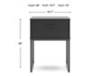 Ashley Socalle Black Nightstand small image number 9