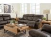 Ashley Denoron Brown Power Recline Sofa small image number 2
