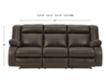 Ashley Denoron Brown Power Recline Sofa small image number 6