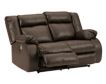 Ashley Denoron Brown Power Recline Loveseat small image number 3