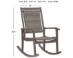 Ashley Emani Gray Rocking Chair small image number 4