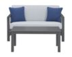 Ashley Fynnegan Gray Loveseat With Table small image number 1