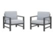 Ashley Fynnegan 2 Gray Lounge Chairs small image number 1
