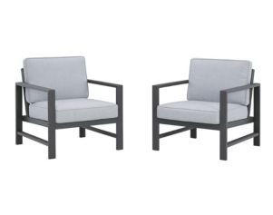 Ashley Fynnegan 2 Gray Lounge Chairs