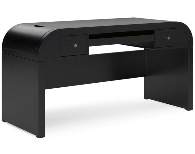 Ashley Rowanbeck 60-Inch Black Desk | Homemakers