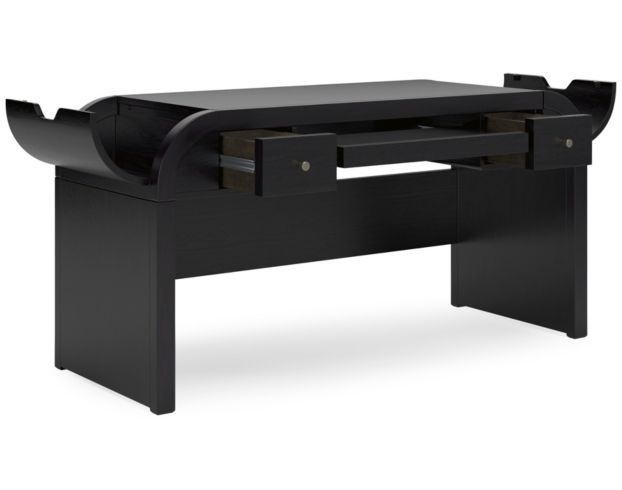 Ashley Rowanbeck 60-Inch Black Desk large image number 3