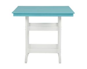 Ashley Eisely Square Turquoise Counter Table