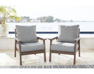 Ashley Emmeline Outdoor Lounge Chairs (Set of 2)