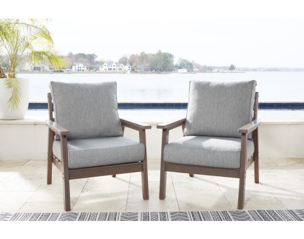 Ashley Emmeline Outdoor Lounge Chairs (Set of 2) large image number 2