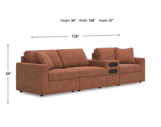 Ashley Modmax Spice 4-Piece Sofa with Audio System large image number 8