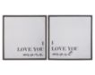 Ashley Boho Baby Love You Wall Art (Set of 2) small image number 1