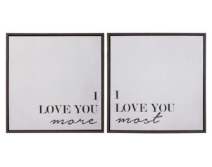 Ashley Boho Baby Love You Wall Art (Set of 2)