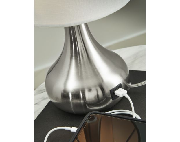 Ashley Camdale Silver Accent Lamp large image number 3