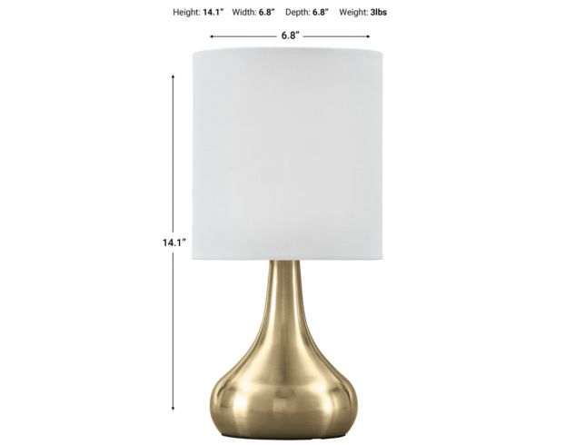 Ashley Camdale Brass Accent Lamp large image number 4