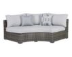 Ashley Harbor Court Curved Loveseat small image number 1