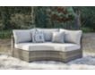 Ashley Harbor Court Curved Loveseat small image number 3