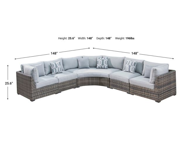 Ashley Harbor Court 5-Piece Sectional large image number 9