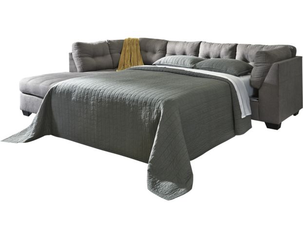 Ashley Maier Charcoal 2-Piece Sleeper Sectional with Righ large image number 2
