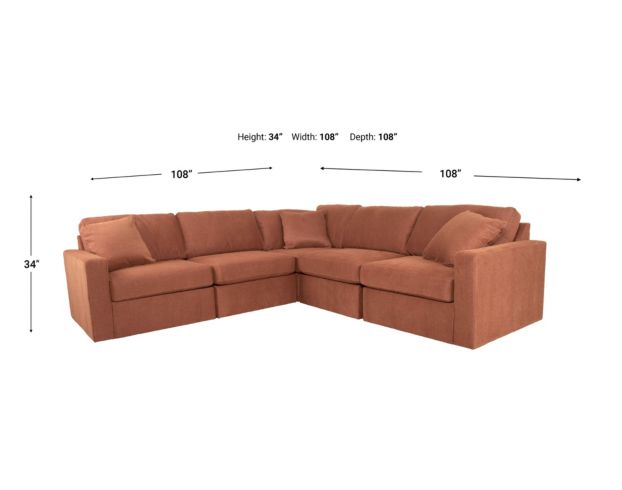 Ashley Modmax Spice 5PC Sectional large image number 6